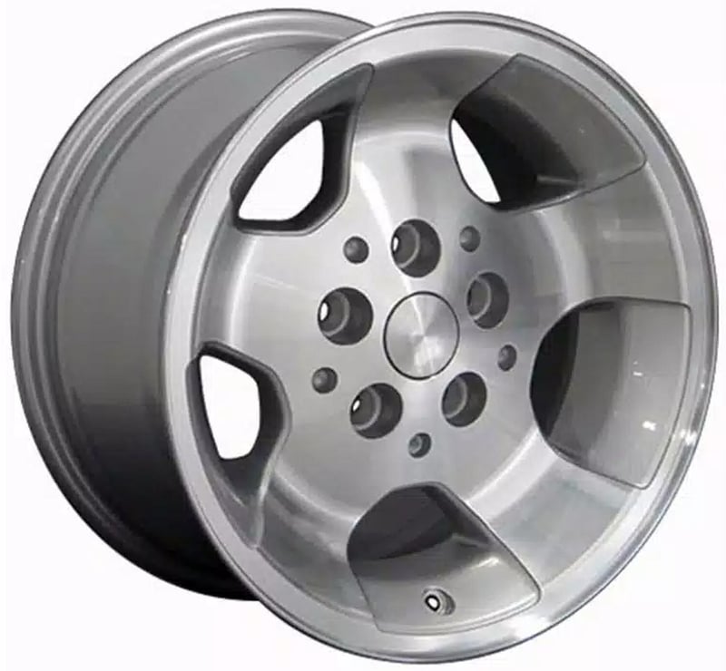 15x8 oe replica jeep cherokee jp08 gloss silver machined 5x114.3/4.5 25mm