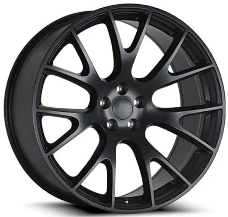 20x9.5 oe concept replica hellcat srt gloss black dg05 5x115 18mm
