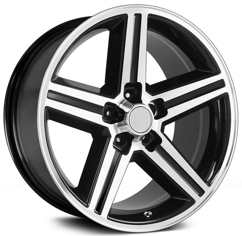 18x8 performance replicas pr148 gloss black machined 5x4.75/120.7 0mm
