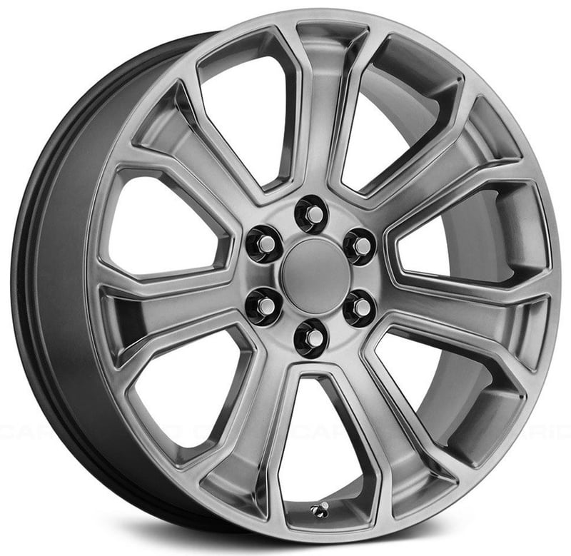 22x9 performance replicas pr166 hyper silver 6x5.5/139.7 24mm