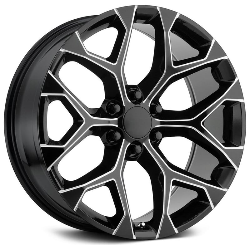 22x9 performance replicas pr176 gloss black milled 6x5.5/139.7 24mm
