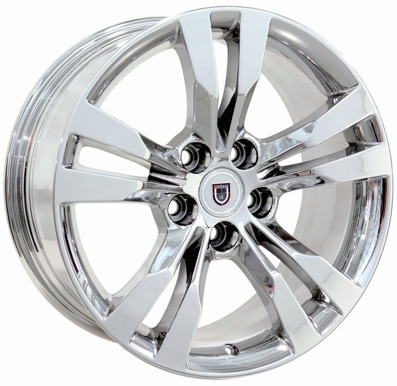 18x8.5 oe replica cadillac cts ca15 polished 5x120 32mm