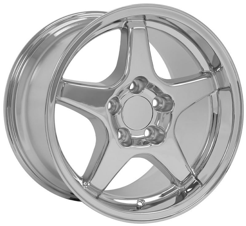 17x9.5 oe replica corvette zr1 cv01 chrome 5x4.75/120.7 56mm