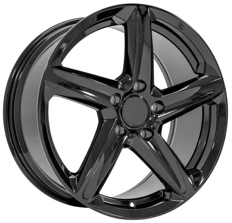 20x11 oe replica corvette c8 cv02 gloss black 5x120 64mm