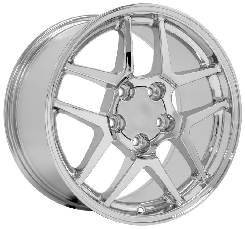 18x10.5 oe replica corvette c5 z06 cv04 chrome 5x4.75/120.7 56mm