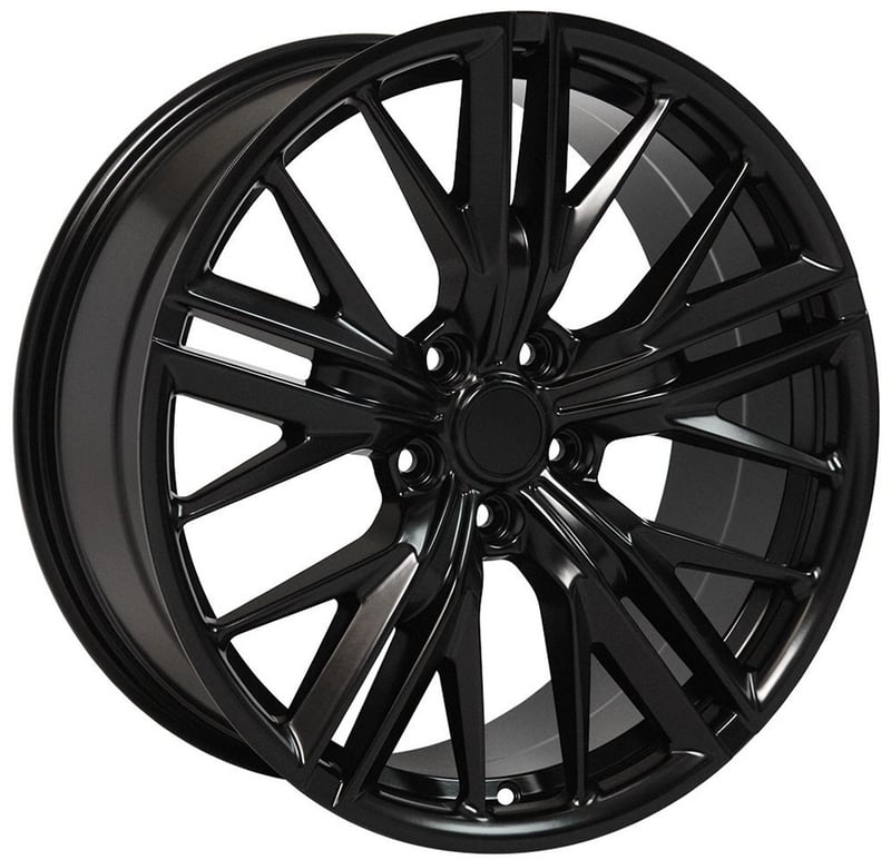 20x8.5 oe replica chevrolet camaro zl1 cv25 satin black 5x120 35mm