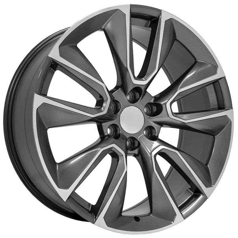 22x9 oe replica chevrolet silverado cv32 gunmetal machined 6x5.5/139.7 28mm