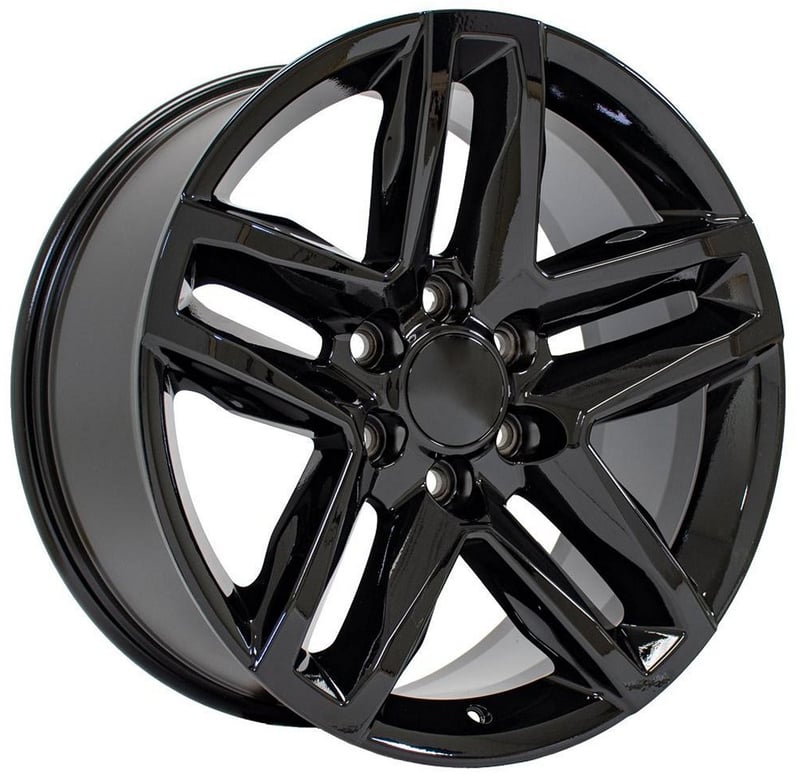 22x9 oe replica chevrolet silverado cv34 gloss black 6x5.5/139.7 26mm