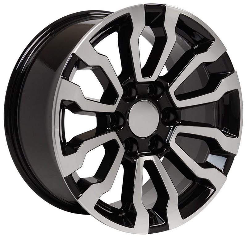 OE Replica GMC Sierra CV35 Gloss Black Machined