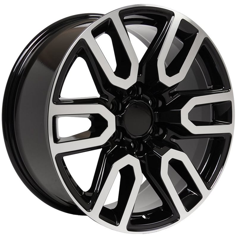 OE Replica GMC Sierra CV36 Gloss Black Machined