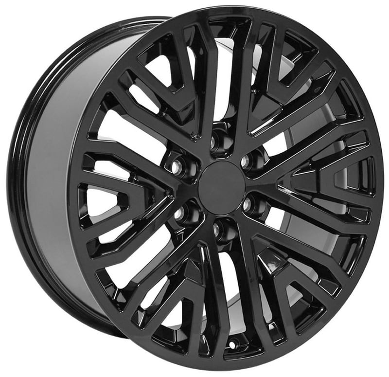 22x9 oe replica gmc sierra cv37 gloss black 6x5.5/139.7 28mm