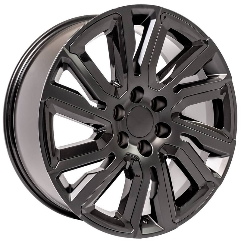 OE Replica GMC Sierra CV39 Satin Black w/ Gloss Black