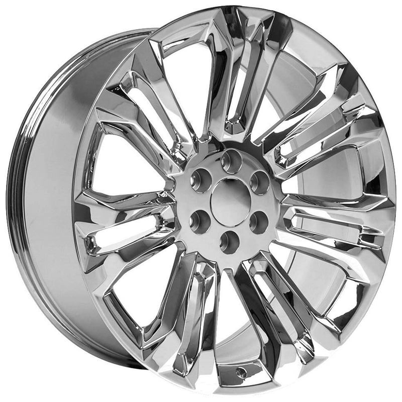 22x9 oe replica chevrolet silverado cv43 chrome 6x5.5/139.7 24mm