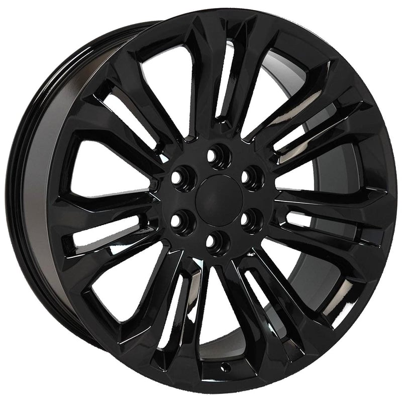 24x10 oe replica chevrolet silverado cv43 gloss black 6x5.5/139.7 24mm