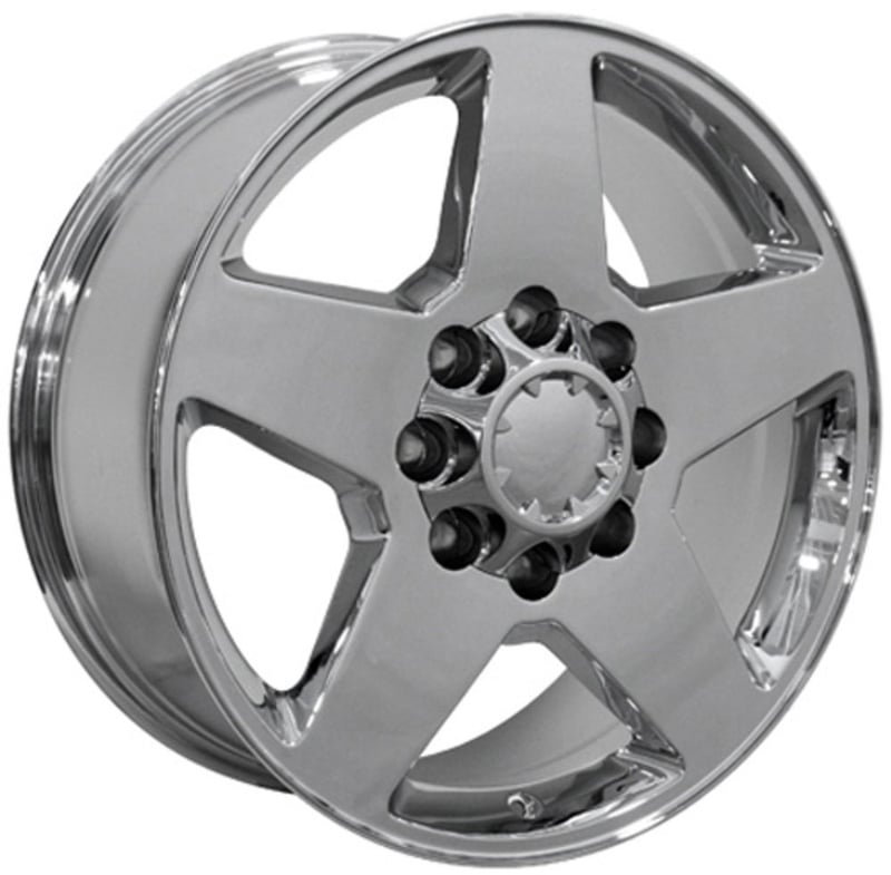 20x8.5 oe replica chevrolet 8 lug cv91 chrome 8x180 44mm