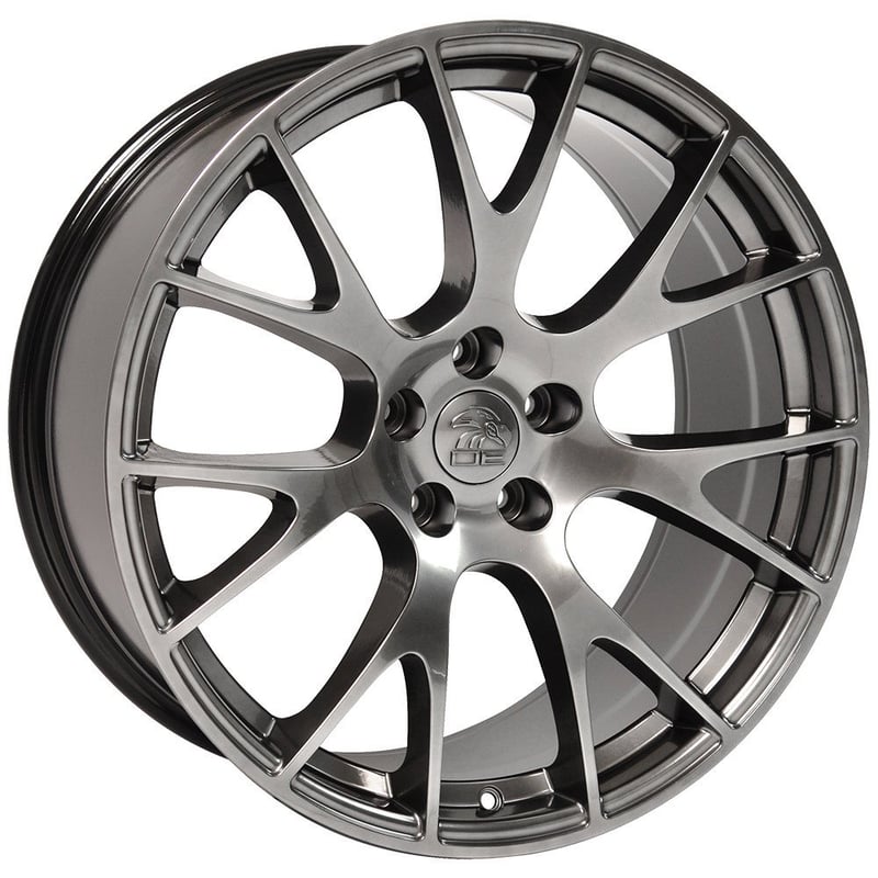 20x10 oe replica dodge hellcat dg15 hyper black 5x115 18mm