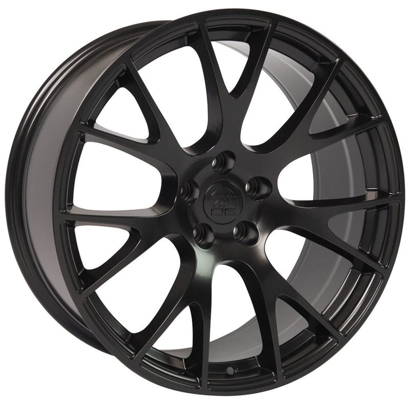 20x9 oe replica dodge hellcat dg15 satin black 5x115 18mm