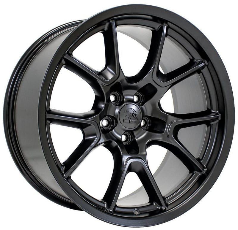 20x9 oe replica dodge challenger dg21 satin black 5x115 18mm