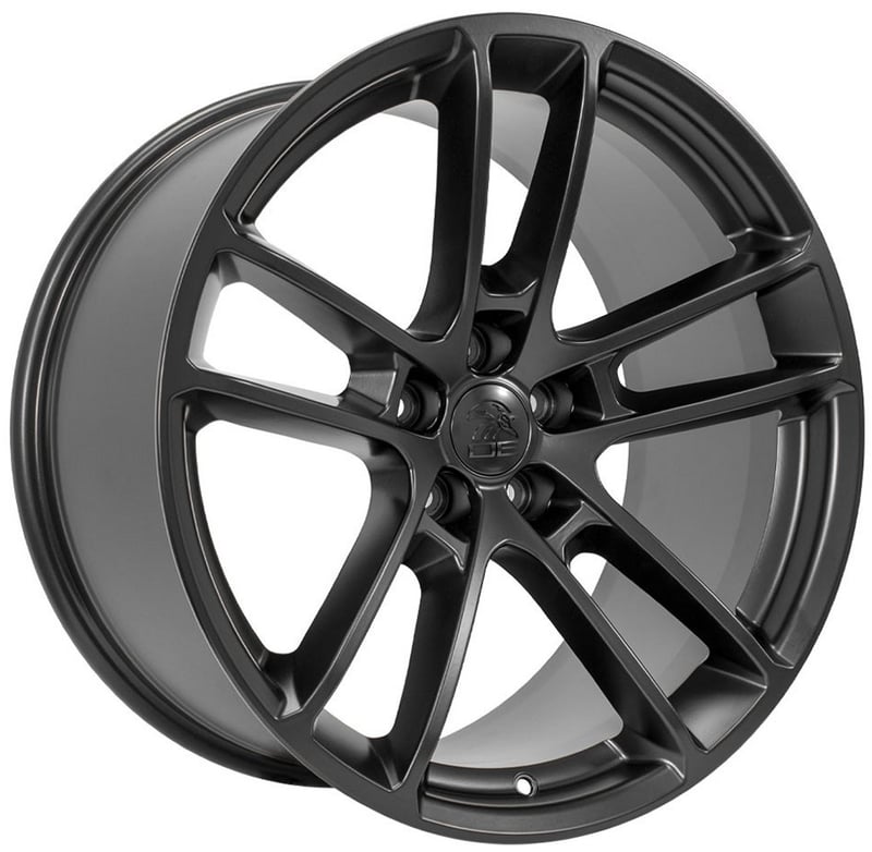 20x10 oe replica dodge challenger dg23 satin black 5x115 18mm