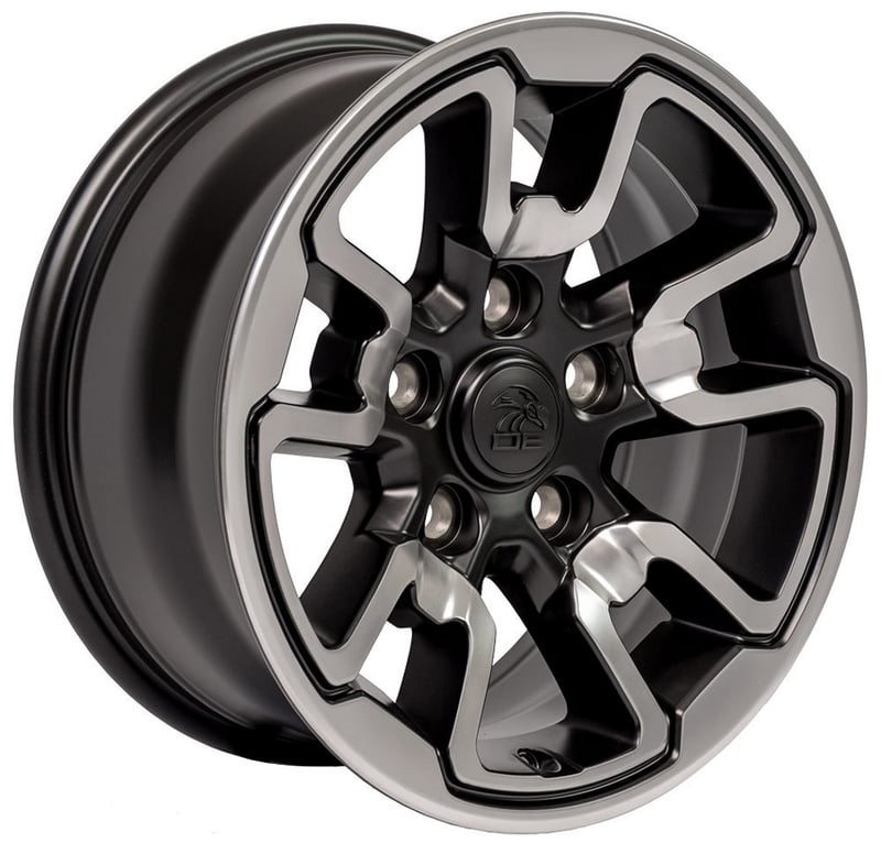 OE Replica Dodge RAM Rebel DG55 Polished w/ Satin Black