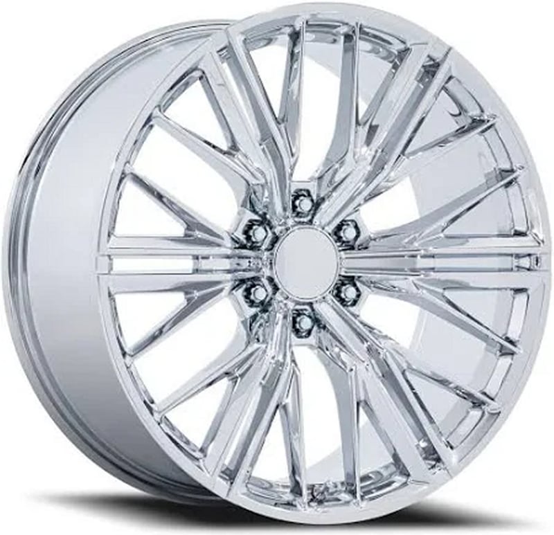 (clearance - no returns) 24x10 performance replicas pr227 chrome 6x5.5/139.7 24mm