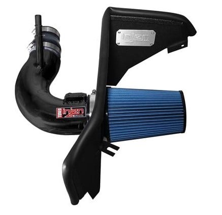 injen 2016+ chevy camaro 2.0l wrinkle black power-flow air intake system pf7017wb