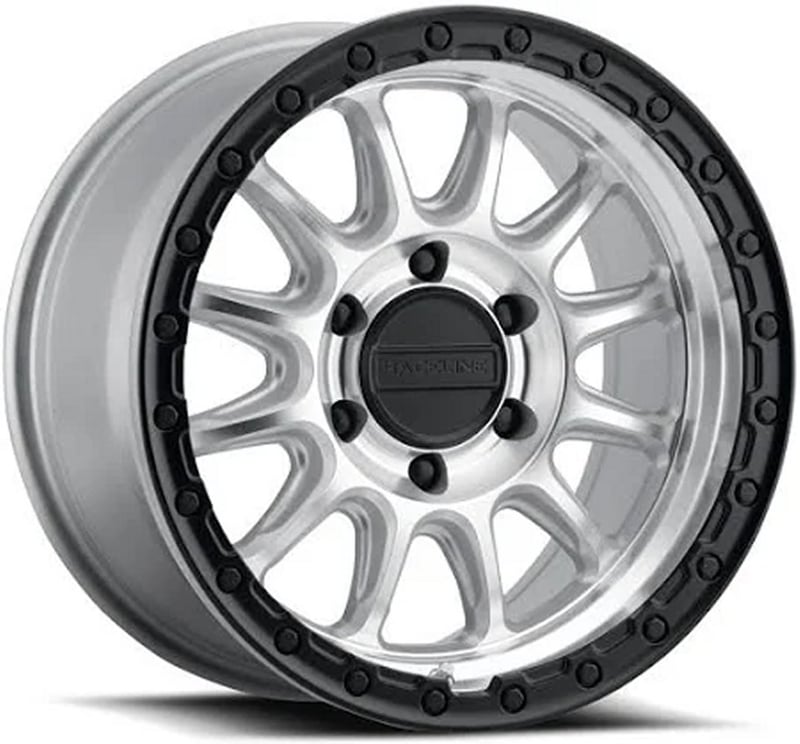 18x9 raceline 960mb alpha machined w/ black lip 6x5.5/139.7 18mm