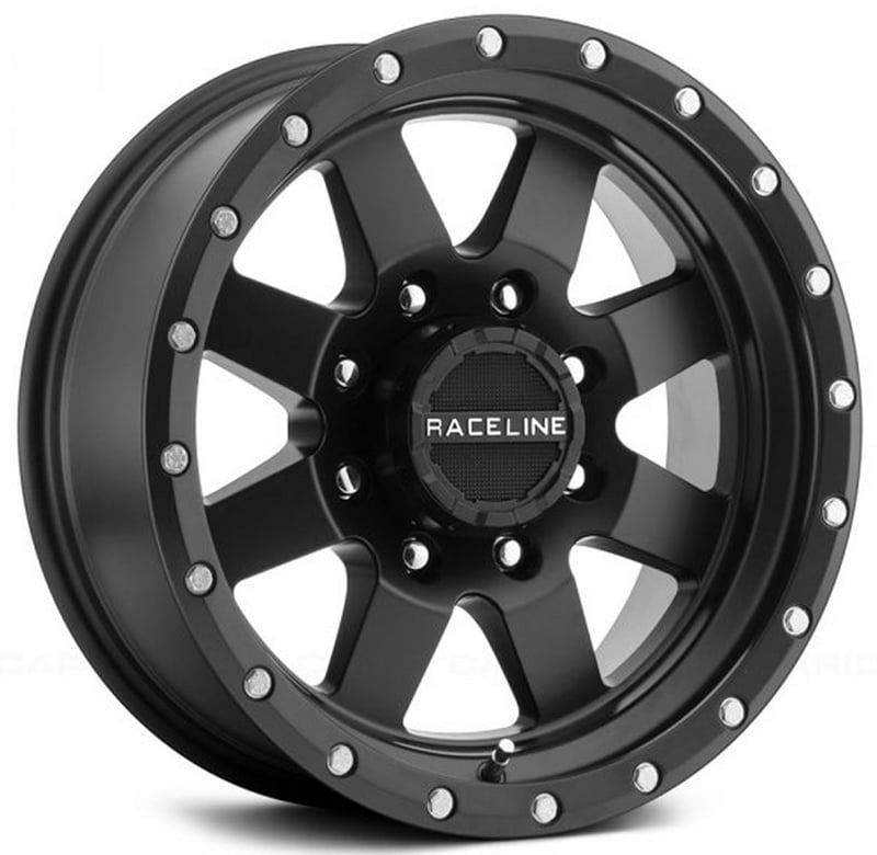 18x9 raceline 935b defender matte black 8x170 -12mm