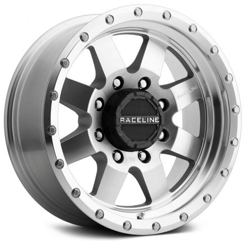 17x9 raceline 935mc defender machined 6x5.5/139.7 -12mm