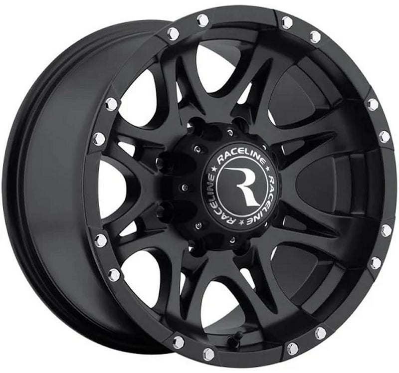 18x9 raceline 981 raptor black 8x6.5/165 -6mm