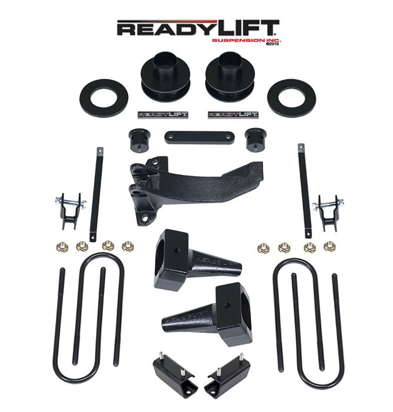 readylift 2.5" sst lift kit w/ 4" rear blocks 2011-2016 ford f-250/f-350 super duty 4wd (1 piece drive shaft) 69-2524