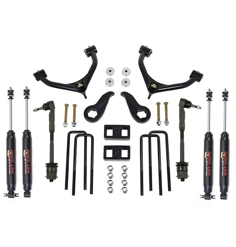 readylift 3.5'' front 1'' rear sst lift kit w/ sst3000 shocks 2011-2019 chevrolet/gmc 2500/3500hd 69-3511