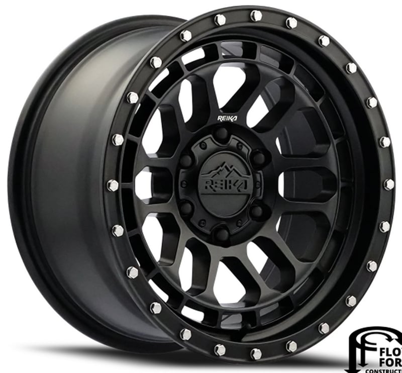 17x9 reika r35 rambler satin black (flow formed) 6x5.5/139.7 -12mm