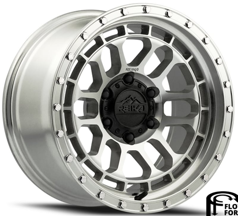 17x9 reika r35 rambler machined clear (flow formed) 6x5.5/139.7 -12mm