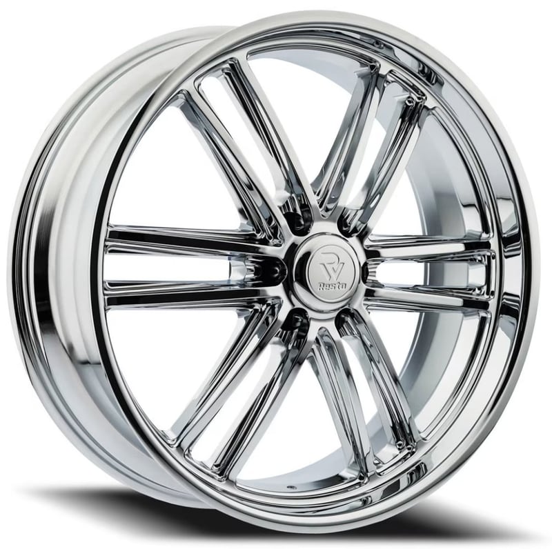 24x10 resto r103 maverick milled window chrome plated 6x5.5/139.7 25mm