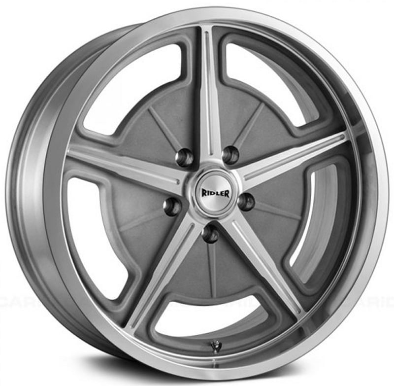 Ridler 605 Gray Machined Spokes & Lip