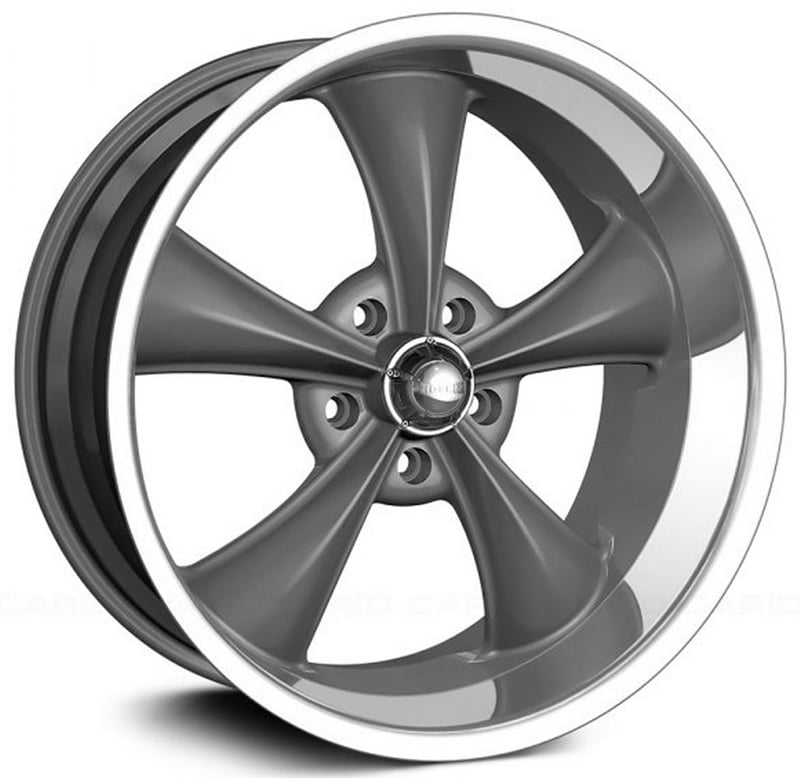 20x10 ridler 695 grey w/ machined lip 5x4.75/120.7 0mm