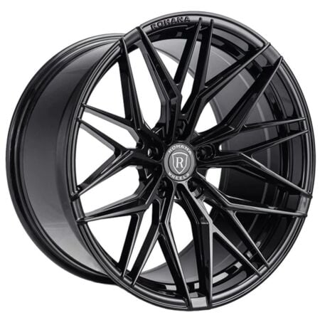 20x10 rohana rfx17 gloss black (cross forged) (deep concave) 5x112 15mm