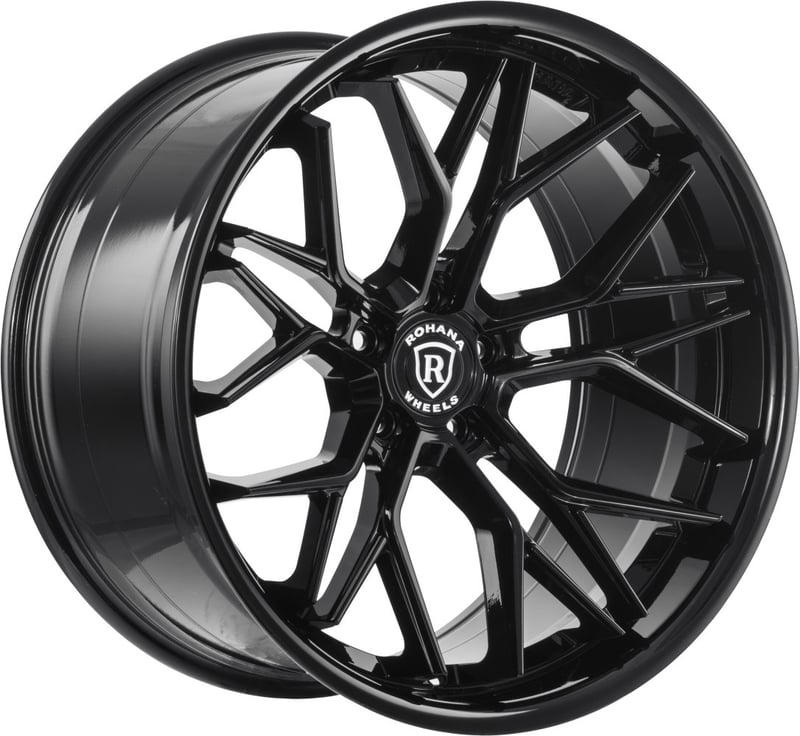 20x9 rohana rfc3 gloss black (flow formed) 5x112 25mm