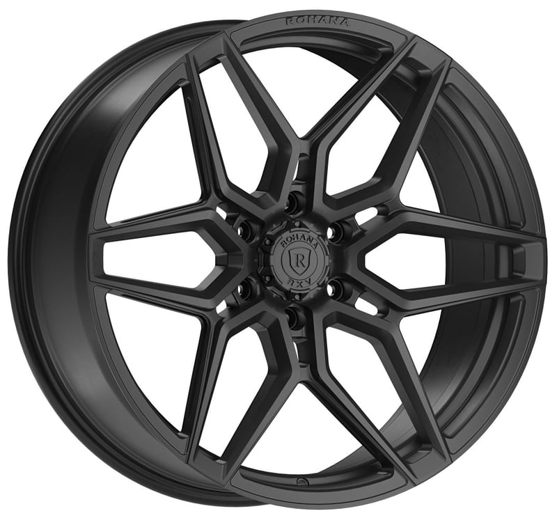 (clearance - no returns) 20x9.5 rohana rfv2 matte black (cross forged) 6x135 0mm