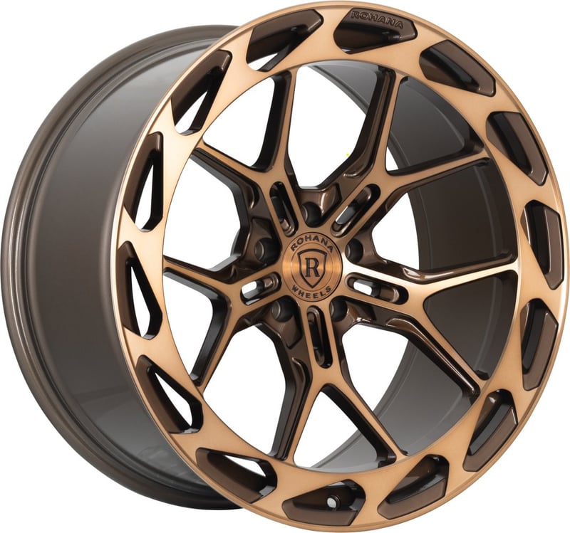 19x9.5 rohana rfx19 bronze machined (cross forged) (deep concave) 5x112 30mm