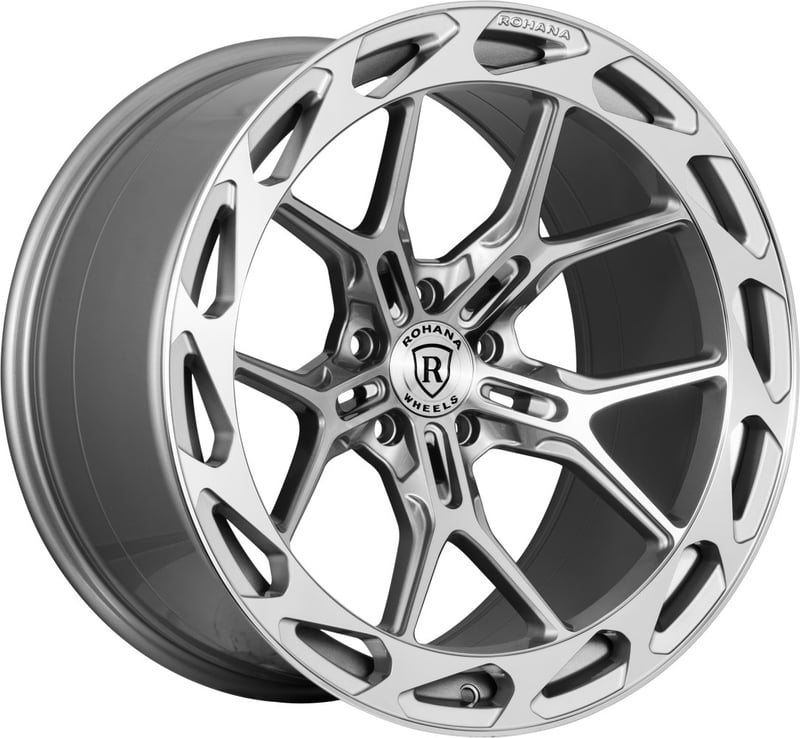 19x8.5 rohana rfx19 silver machined (cross forged) 5x112 42mm