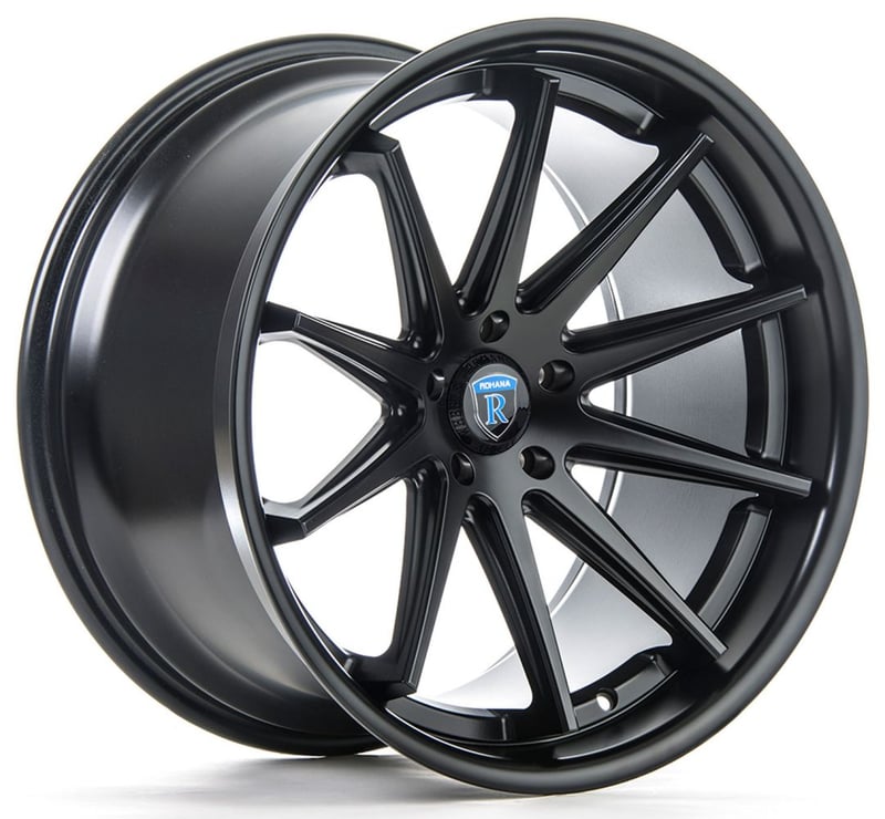 (clearance - no returns) 20x10 rohana rc10 all matte black 5x120 40mm
