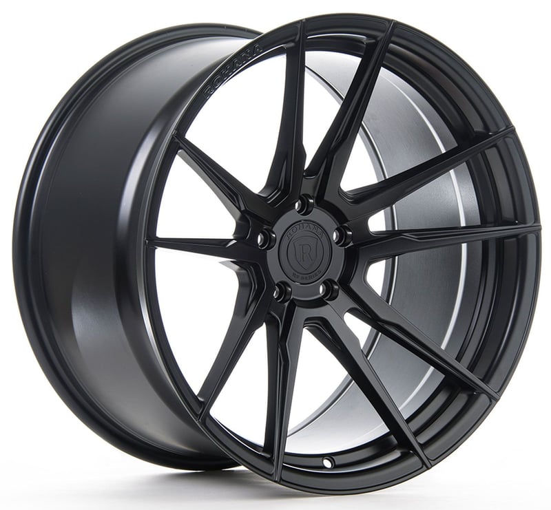 (clearance - no returns) 20x9 rohana rfx2 matte black (cross forged) 5x112 25mm