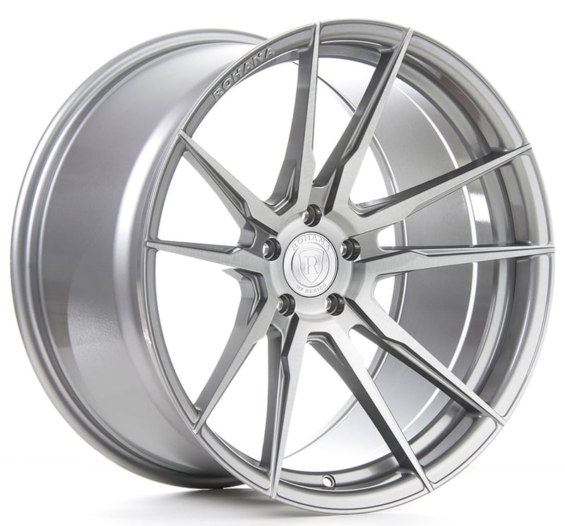 (clearance - no returns) 20x11 rohana rfx2 brushed titanium (cross forged) (exotic) 5x112 43mm
