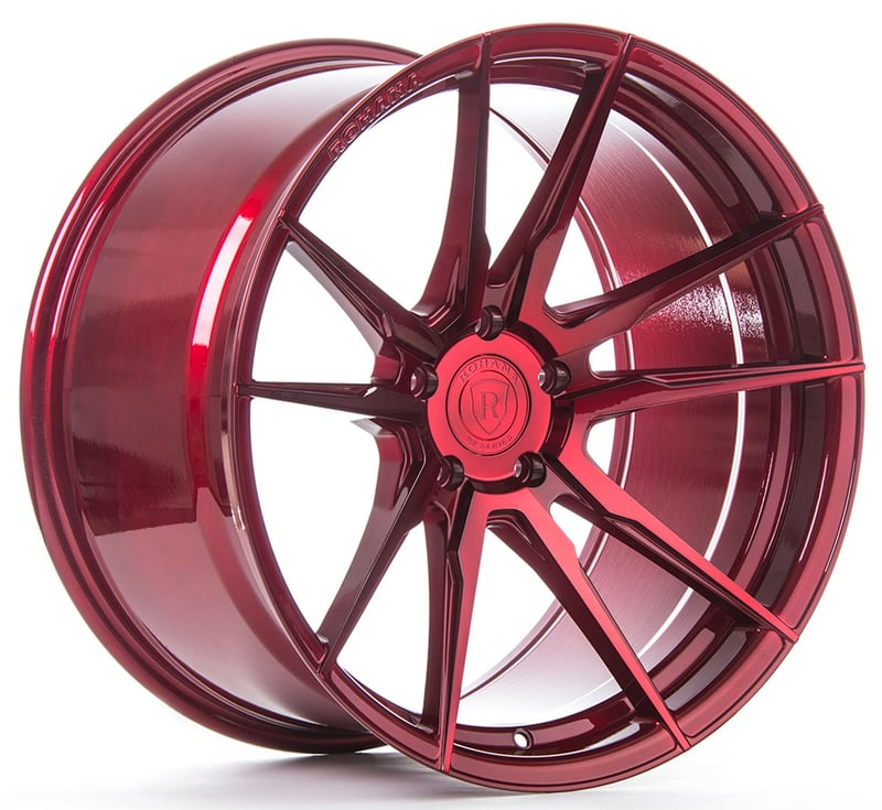 (clearance - no returns) 20x10 rohana rfx2 gloss red (cross forged) 5x4.5/114.3 40mm