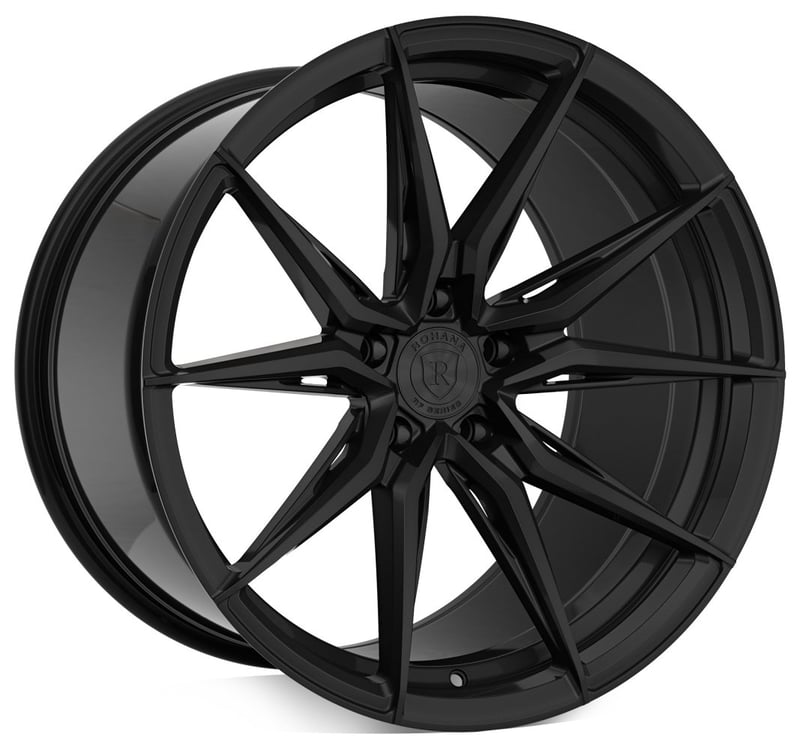 (clearance - no returns) 20x9 rohana rfx13 gloss black (cross forged) 5x112 45mm