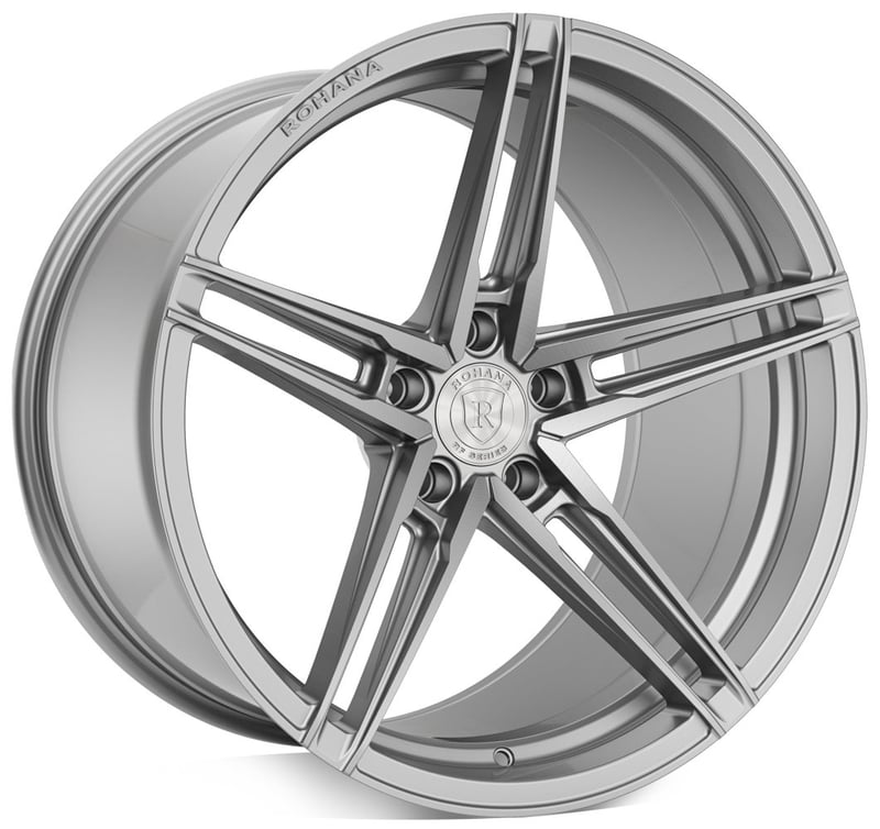 (clearance - no returns) 20x11 rohana rfx15 brushed titanium (cross forged) (mid concave) 5x112 35mm