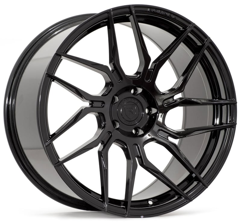 (clearance - no returns) 20x11 rohana rfx7 gloss black (true directional) (cross forged) (right) 5x120 28mm