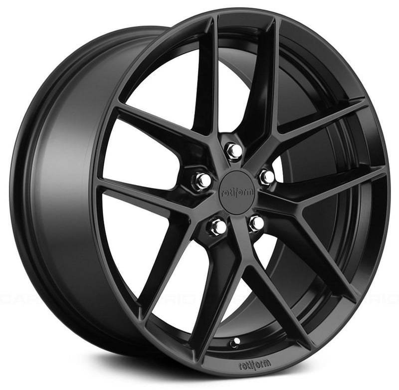 18x8.5 rotiform flg matte black r134 5x4.5/114.3 45mm